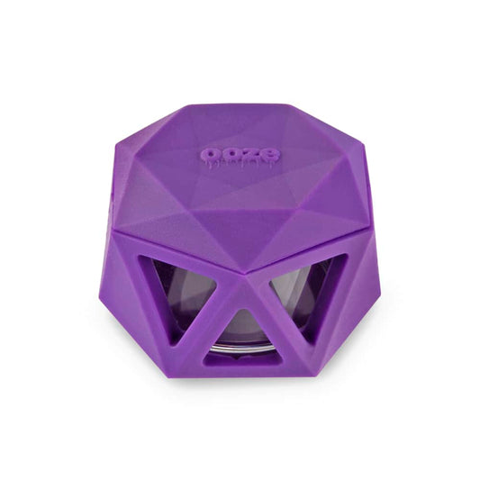 Geode Silicone & Glass Container - Ultra Purple