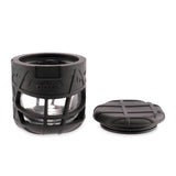Ooze Prizm Black Silicone-Wrapped Glass Stash Jar