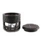 Ooze Prizm Black Silicone-Wrapped Glass Stash Jar