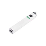 View of Quad White Square Vape lying on its back