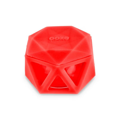 Geode Silicone & Glass Container - Scarlet