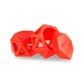 Geode Silicone & Glass Container - Scarlet