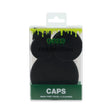 Ooze Resolution Silicone Res Cap 4-Pack For Travel And Cleaning - Black