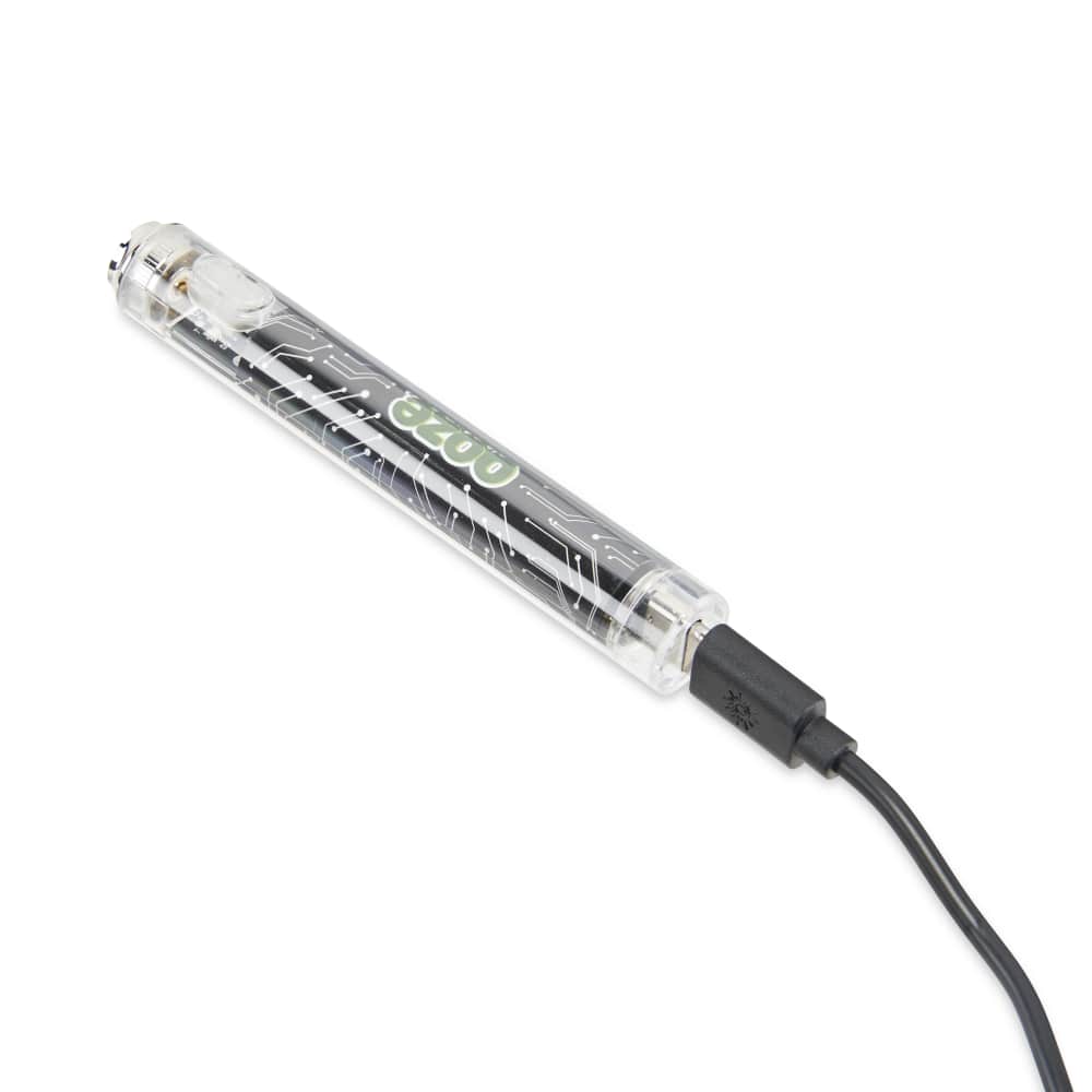 Slim Clear Series Transparent 510 Vape Battery – Panther Black