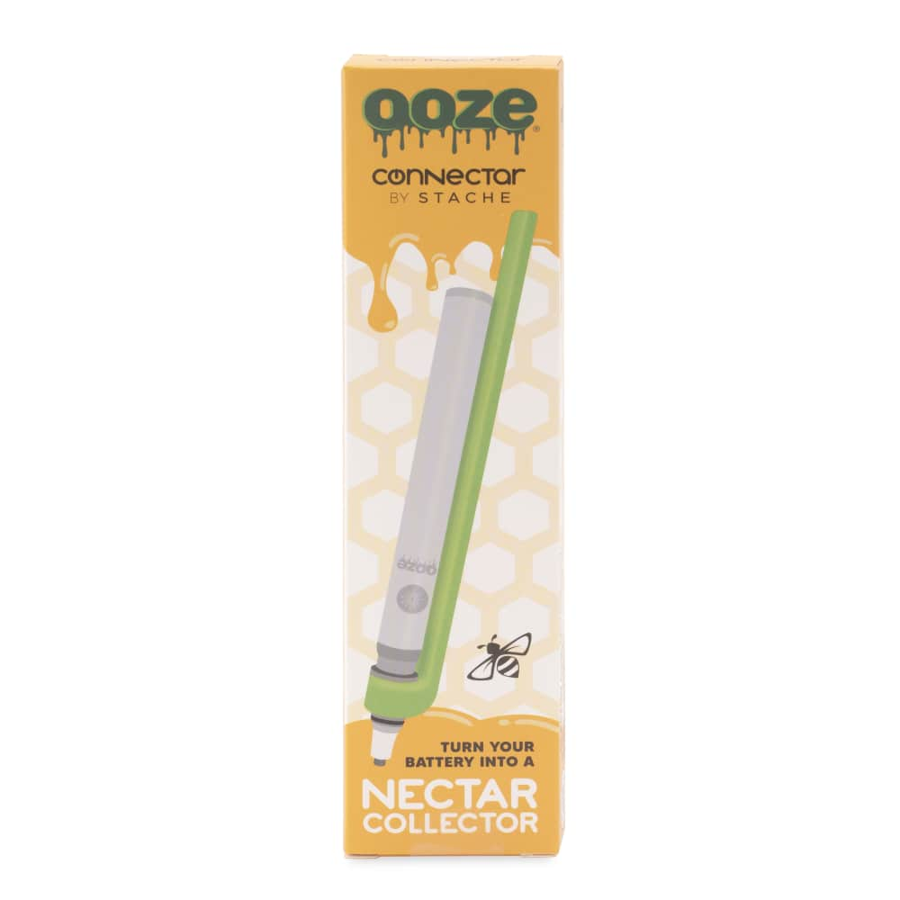 Ooze X Stache Connectar - 510 Thread Nectar Collector Vape Pen Attachment  - Green