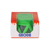 Geode Silicone & Glass Container - Green