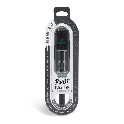 Ooze Twist Slim Pen 2.0 510 Thread Vaporizer Battery – Panther Black