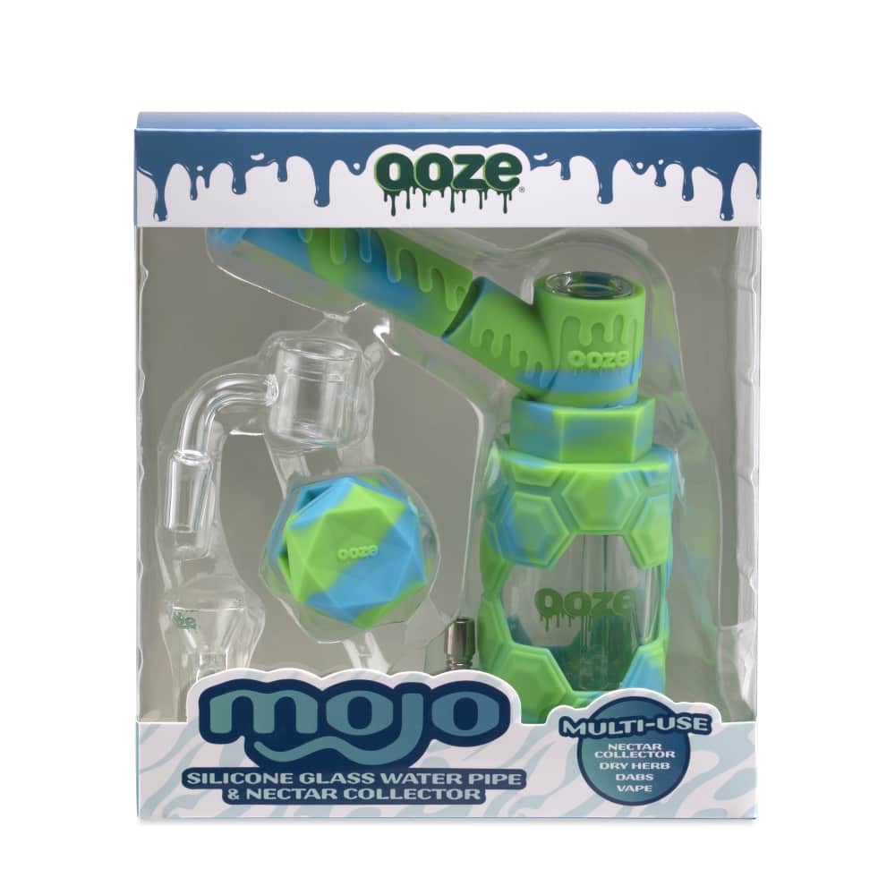 Ooze Mojo Silicone Water Pipe & Nectar Collector - Spring Rain
