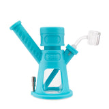 Ooze Hyborg Silicone Glass 4-In-1 Hybrid Water Pipe And Nectar Collector - Aqua Teal