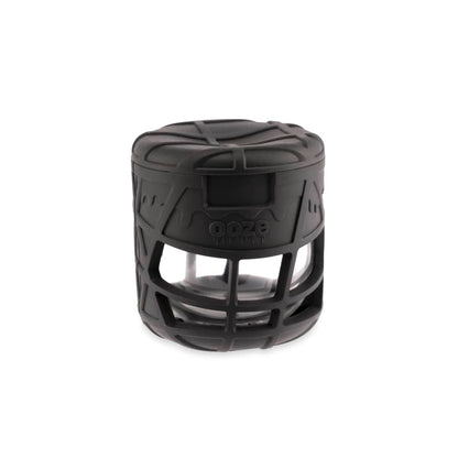 Ooze Prizm Black Silicone-Wrapped Glass Stash Jar