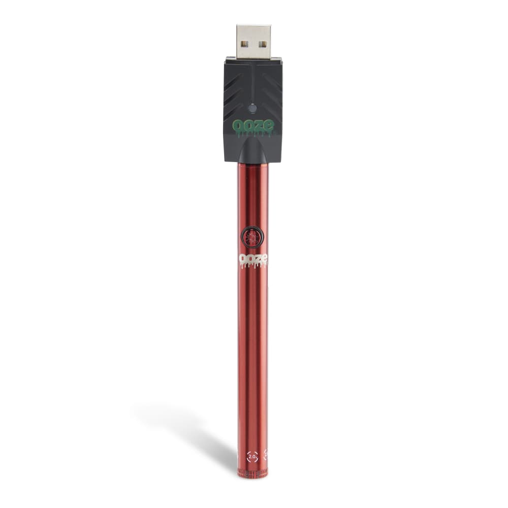 Ooze Twist Slim Pen 2.0 510 Thread Vaporizer Battery – Ruby Red