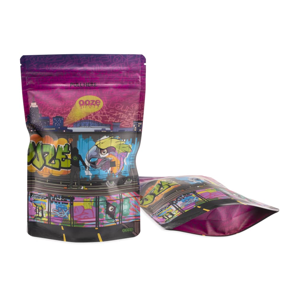 Ooze Designer Series 1 Ounce Mylar Bag 10-Count Box - Tag