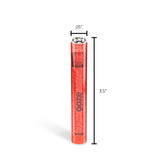 Slim Clear Series Transparent 510 Vape Battery – Ruby Red