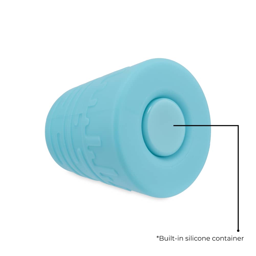 Ooze Blaster Silicone Glass 4-In-1 Hybrid Water Pipe And Nectar Collector - Aqua Teal