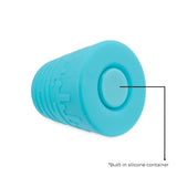 Ooze Blaster Silicone Glass 4-In-1 Hybrid Water Pipe And Nectar Collector - Aqua Teal