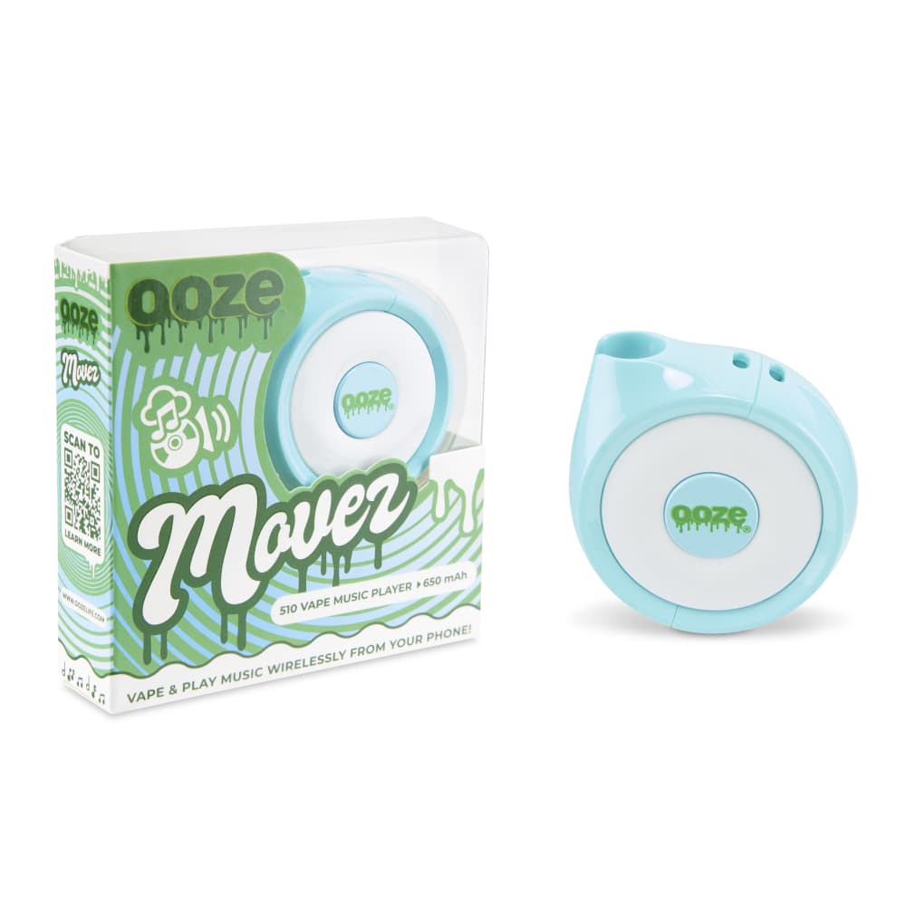 Ooze Movez Wireless Speaker 510 Vape Battery - Aqua Teal