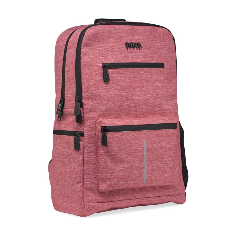 Red Smell Proof Smoking Backpack with Lock | Ooze
