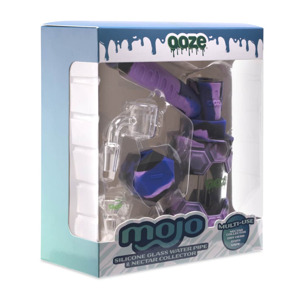 Ooze Mojo Silicone Water Pipe & Nectar Collector - Mystic Ink