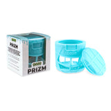 Ooze Prizm Aqua Teal Silicone-Wrapped Glass Stash Jar