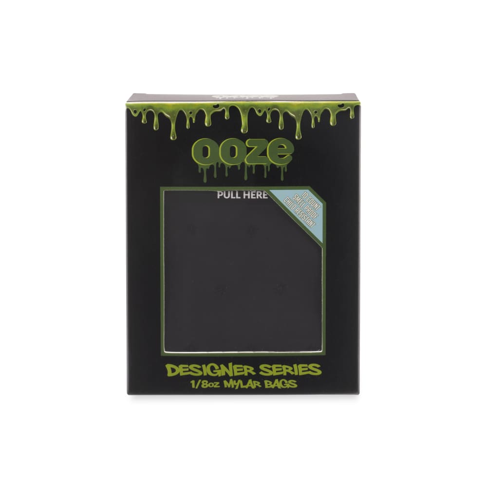 Ooze Designer Series 1-8 Ounce Mylar Bag 10-Pack Box - Logo