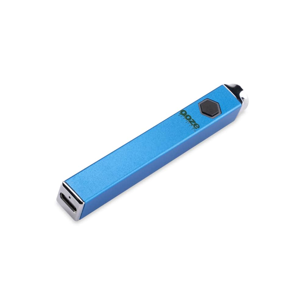 Ooze Sapphire Blue Quad 510 Thread 500 Mah Square Vape Pen Battery + Usb Charger