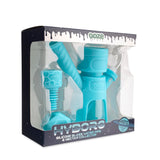 Ooze Hyborg Silicone Glass 4-In-1 Hybrid Water Pipe And Nectar Collector - Aqua Teal