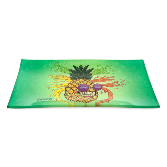 Ooze Rolling Tray - Shatter Resistant Glass - Mr. Pineapple