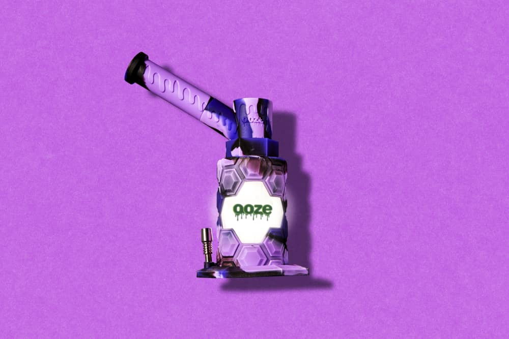 Ooze Mojo Silicone Water Pipe & Nectar Collector - Mystic Ink