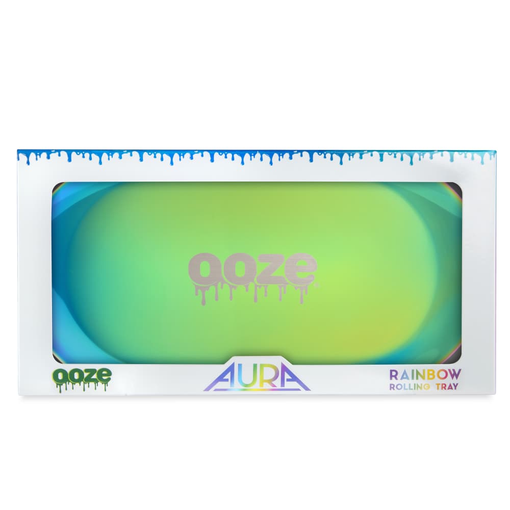 Ooze Rolling Tray - Metal - Aura Rainbow