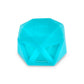 Geode Silicone & Glass Container - Aqua Teal