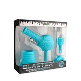 Ooze Blaster Silicone Glass 4-In-1 Hybrid Water Pipe And Nectar Collector - Aqua Teal