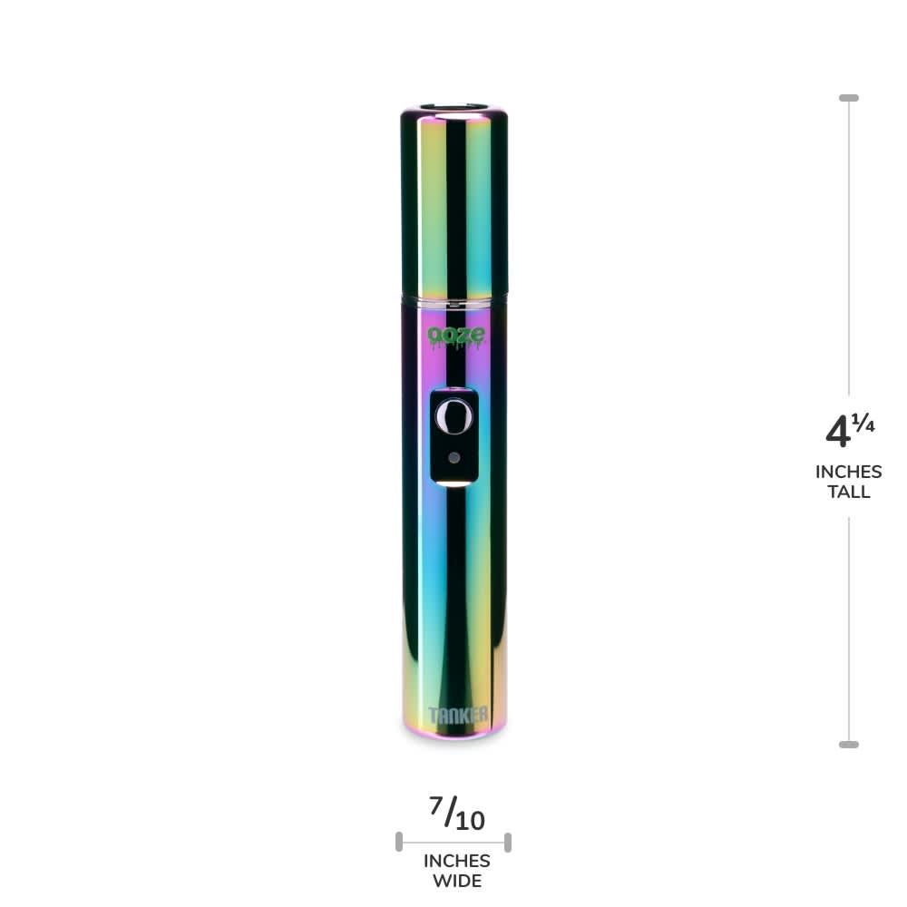 The rainbow Ooze Tanker is shown with dimensions on the right side and bottom. It measures 4 1/4 inches tall and 7/10 inch wide.