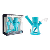 Ooze Hyborg Silicone Glass 4-In-1 Hybrid Water Pipe And Nectar Collector - Aqua Teal