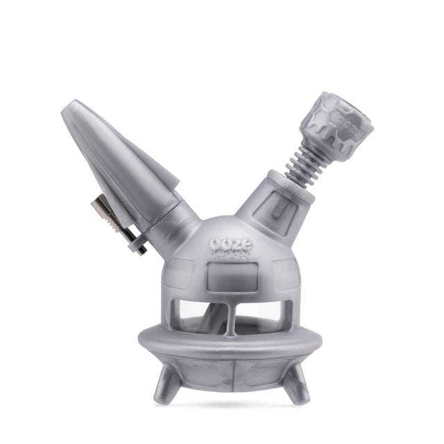 The stellar silver Ooze UFO is shown as a bong with the armor bowl inserted