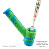 Ooze Mojo Silicone Water Pipe & Nectar Collector - Spring Rain