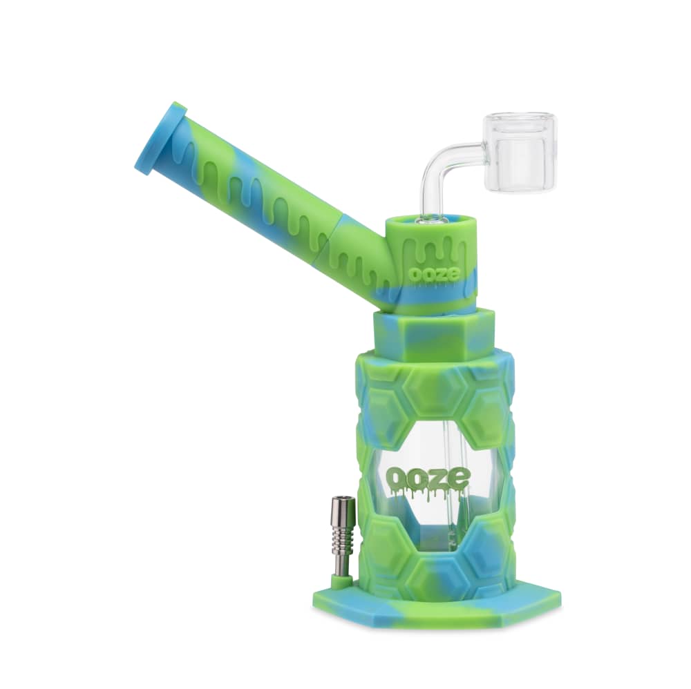 Ooze Mojo Silicone Water Pipe & Nectar Collector - Spring Rain