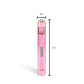 Slim Clear Series Transparent 510 Vape Battery – Atomic Pink