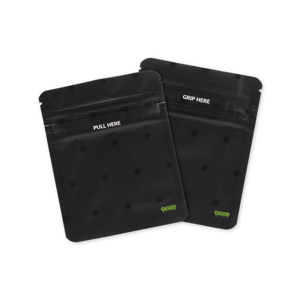 Ooze Designer Series 1-8 Ounce Mylar Bag 10-Pack Box - Logo