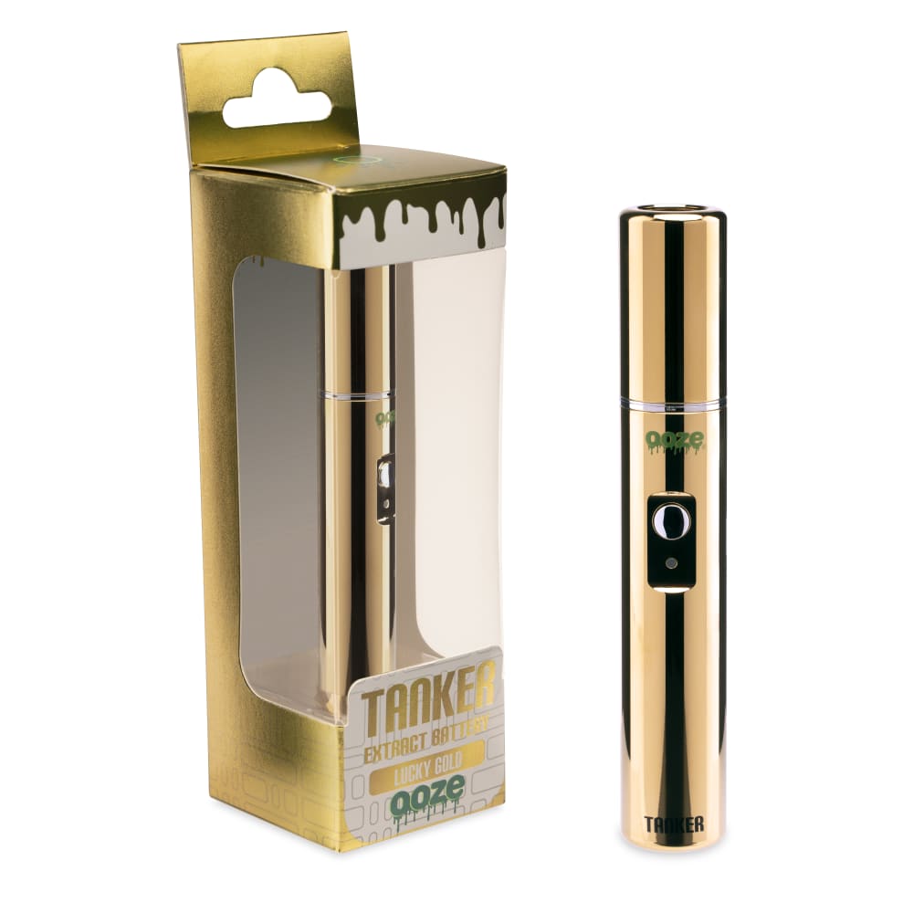 Ooze Tanker - 650 mAh Flex Temp Vape Battery - Lucky Gold Ooze Tanker - 650 mAh Flex Temp Vape Battery - Lucky Gold