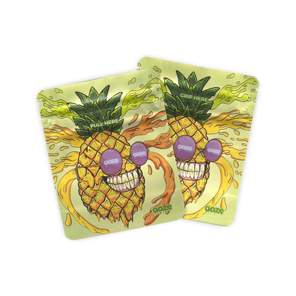 Ooze Designer Series 1/8 Ounce Mylar Bag 10-Count Box - Mr. Pineapple