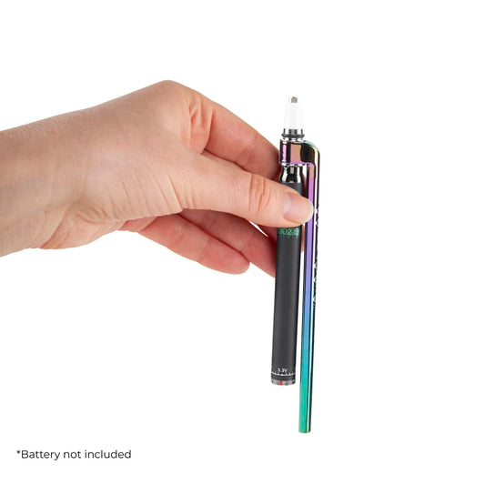 Ooze X Stache Connectar - 510 Thread Nectar Collector Vape Pen Attachment - Rainbow