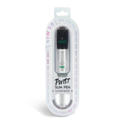 Ooze Twist Slim Pen 2.0 510 Thread Vaporizer Battery – Polar Pearl