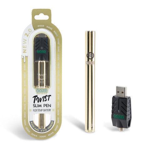 Ooze Twist Slim Pen 2.0 510 Thread Vaporizer Battery – Lucky Gold