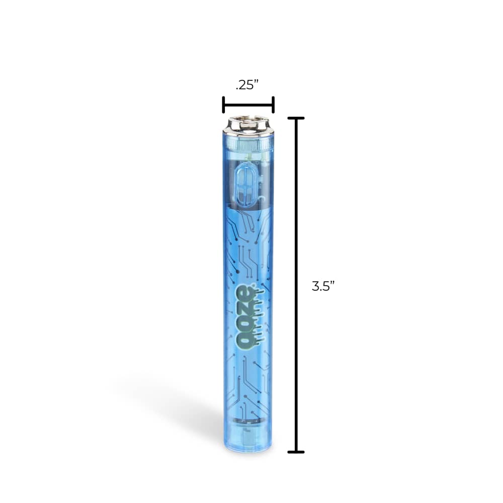 Slim Clear Series Transparent 510 Vape Battery – Sapphire Blue