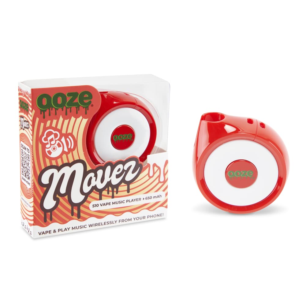 Ooze Movez Wireless Speaker 510 Vape Battery - Ruby Red