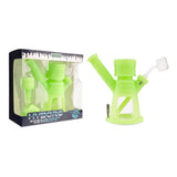 Ooze Hyborg Silicone Glass 4-In-1 Hybrid Water Pipe And Nectar Collector - Green Glow