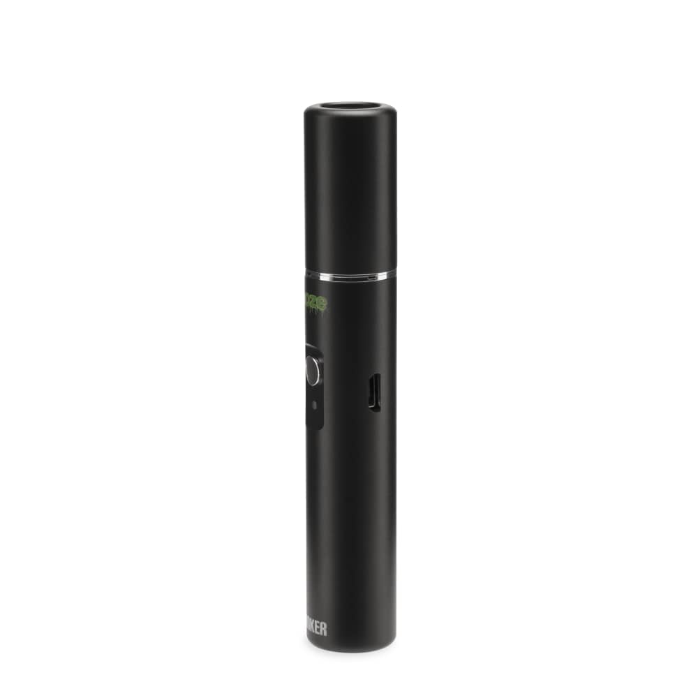 The Panther Black Ooze Tanker vape battery is shown on an angle against a white background.
