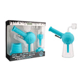 Ooze Blaster Silicone Glass 4-In-1 Hybrid Water Pipe And Nectar Collector - Aqua Teal