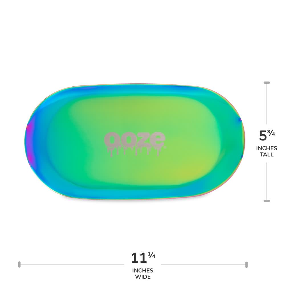 Ooze Rolling Tray - Metal - Aura Rainbow