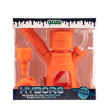 Ooze Hyborg Silicone Glass 4-In-1 Hybrid Water Pipe And Nectar Collector - Orange Burst